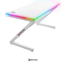 Resim Xprime Markus Rgb Ledli Oyuncu Masası Beyaz 