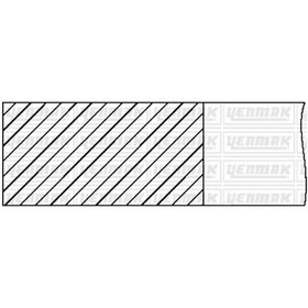 Resim Yenmak Motor Segmanı R12 1400 76.00 Çap Std IS00-YENMAK 91-09904-000 