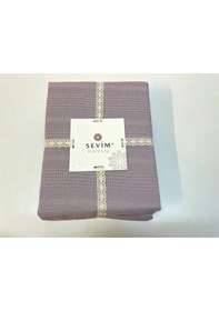 Resim Tek Kişilik Waffle Pike 160x230cm, %100 Pamuk, Petek Tasarım, Lila Lila 