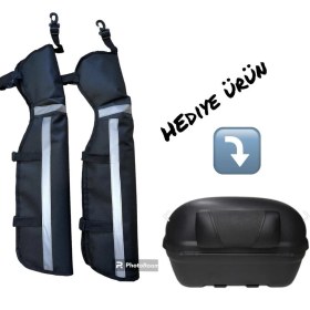 Resim Bike Sky Bike Sky Bacak Rüzgar Koruma Kolay Giyimli Dizlik ( Motosiklet Çanta Sırt Dayama Hediyeli ) 