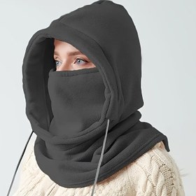 Resim Kış Kayak & Kar Sporları Balaclava Yüz Maskesi ve Boyun Isıtıcısı - Rüzgar Geçirmez, Soğuğa Dayanıklı Tam Kaplama Polar Astarlı Şapka Tasarımı, İnce Uyumlu Erkekler için İdeal Skiing Snowboard Eşofman Altı, Erkekler için kış bere,Erkekler için kışlık giysiler 