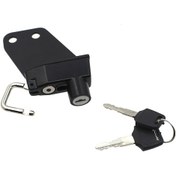 Resim Motosiklet Kask Kilidi Yan Hırsızlık Önleme Güvenliği 2 Anahtarlı 