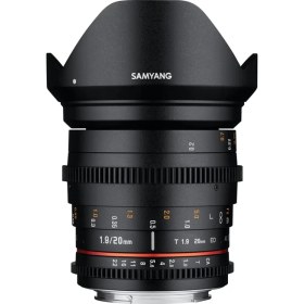 Resim Samyang 20MM T1.9 Vdslr Sine Lens, Mft Uyumlu 