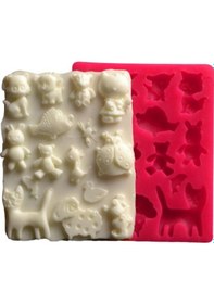 Resim Silikon Kalıp 15li Hayvanlar 