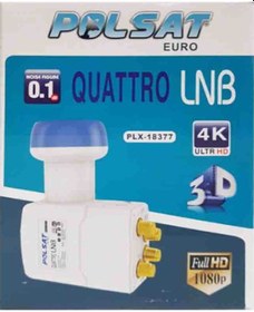 Resim Polsat PLX-18377 4K Ultra HD Quattro Santral LNB 