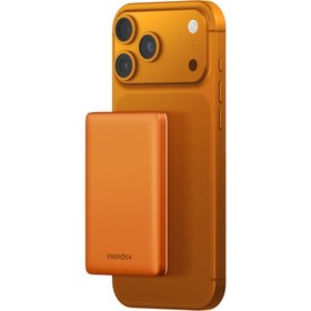 Resim Energea AluPac Mini 5K 5.000 mAh 20W Type-C ve 15W Kablosuz Şarj Çıkışlı PD Hızlı Şarj Magsafe Powerbank - Turuncu 
