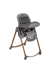 Resim Maxi-cosi Minla Plus 6'sı Bir Arada Ahşap Görünümlü 4 Tekerlekli Mama Sandalyesi Elegance Graphite 
