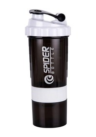 Resim 3 Katmanlar Shaker Protein Şişesi 550ml Peyniraltı Suyu Tozu Blender Fincan White 550ml White 