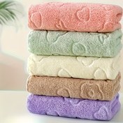 Resim 5 Parça Büyük 71,12 cm x 30,48 cm Sevimli Çizgi Ayı Desenli Kabartmalı Havlu Seti, Yumuşak ve Hızlı Kuruyan Yüz Bezleri, Erkekler & Kadınlar İçin Premium Hediye Havlular, Banyo ve Ev Temel Eşyaları, Oturma Odası, Yatak Odası, Uzay Temalı Polyester Kumaş, Her Birinde 7,05 oz, Toplamda 1,0 kg, Yüksek Kaliteli Dış Mekan veya Karavan Kullanımı İçin Ev Havlusu 