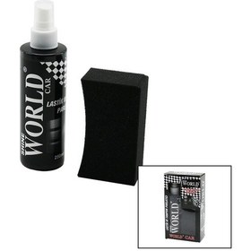 Resim Shıne World Car Lastik - Tampon Parlatıcı Sprey Seti Plastik Şişe 250ml %10 Parlatma Süngeri 4989 