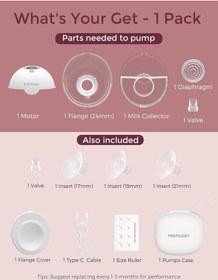 Resim Momcozy M5 Kablosuz Göğüs Pompası (Tekli) 