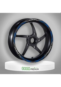 Resim Mavi Reflektör Baskı Honda Forza Uyumlu 1 Set Jant Şeridi Çok Renkli 