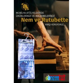 Resim Nemtut Nem Tutucu Alıcı Rutubet Giderici ve Önleyici Korozyon Önleyici Koku Giderici 5 kg 5 Kutu 10 Paket 