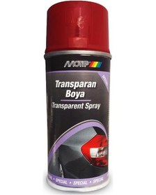 Resim Motip Transparan Kırmızı Sprey Boya 400 ML - Stop Boyası 