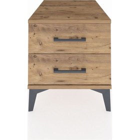 Resim Kronos Komodin 2 Çekmeceli 44x59x48 Çam-çam Çam 