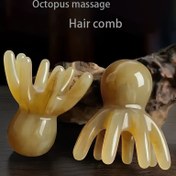 Resim Oktapus Masaj Tarağı - Esnek 8 Kollu Tasarımıyla Ergonomik Saç Derisi ve Vücut Masaj Aleti, Dayanıklı Plastikten Yapılmış Stres, Kas Gerginliği & Kan Dolaşımını İyileştiren Ev Spa & Seyahat İçin Temel Ürün 