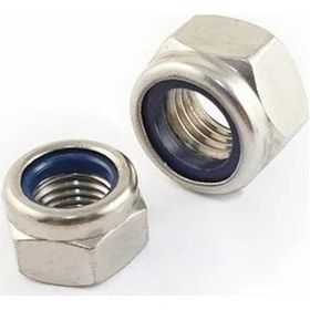 Resim İNOX SOMUN FİBERLİ DIN:985 M12 A2K (25'LI PAKET) 