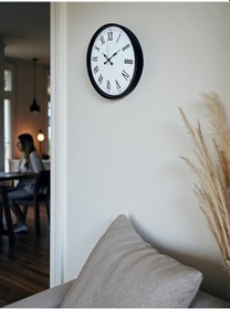 Resim 36 Cm Siyah Roma Rakamlı Duvar Saati Çok Renkli 