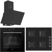 Resim Ferre Qbl62cb - Ss206 -d087 60 Cm Siyah Cam Turbolu Ankastre Set -yeni 2025 