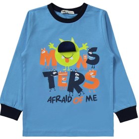 Resim Civil Boys Monster Baskılı 2-5 Yaş Pijama Takımı - Lacivert - Lacivert / 2-3 Yaş 