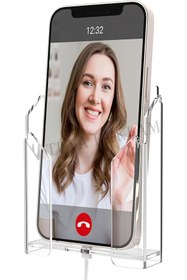 Resim TUVA REKLAM Tuva Reklam Duvar Monte Telefon Tutucu Kablo Organizer Düzenleyici Salon (Vida ve Bantla Gönderilir) 