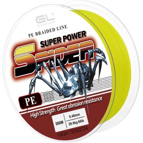 Resim Hi-Vis Sarı 300m/328yds Ekstra Güçlü PE Örgülü Olta Dizisi, 0.46mm Çap, Yüksek Hassasiyet, Sıfır Esneklik, Aşınma Direnci, Deniz Suyu/Tuzlu Su Balıkçılığı İçin Çok Filamentli 