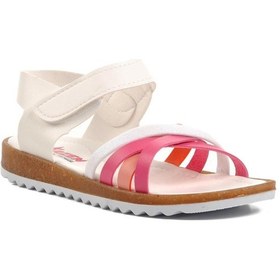 Resim Ayakmod Arz 1100-f Beyaz-fuşya-pembe Kız Çocuk Sandalet 001 