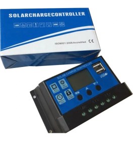 Resim Schulzz Solar Güneş Paneli Akü Şarj Kontrol Regülatörü 30A-12V/24V 