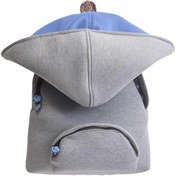 Resim Morikukko Grey Basic Blue Kids Çıkabilir Kapüşonlu Sırt Çantası 