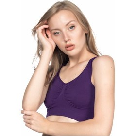 Resim Mor Mı Emay 4001 Soft Sporcu Büstiyer Beyaz 