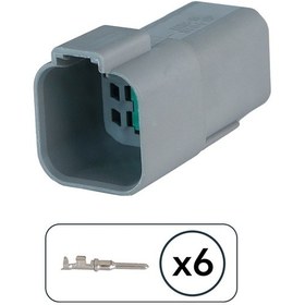Resim Dt04-6p Dişi Konnektör 6 Pin Kablosuz 