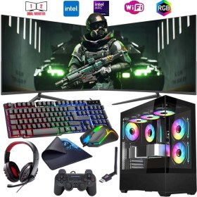 Resim Rogame I7 13700F 16GB Ddr4 1tb M2 12GB Arc B580 Çift 24" Monitörlü Oyun Bilgisayarı (Gaming Set) 