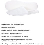 Resim ayliz plast&ambalaj 10 Adet Tek Kullanımlık Otel Terliği Çiftli Beyaz Çift Ambalajlı 