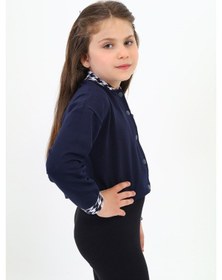 Resim Toontoy Kız Çocuk Hırka Lacivert 