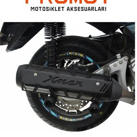 Resim Motosıklet Koruma Yamaha Xmax Egzoz Koruma Demiri 2014/2017 Uyumlu 