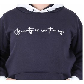 Resim Moc Grande Mocgrande Büyük Beden Kapüşonlu 3ip Sweat Beauty 25714 Lacıvert Lacivert 
