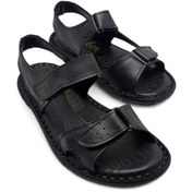 Resim MAGIC SHOES Hakiki Deri Ortopedik Erkek Sandalet 