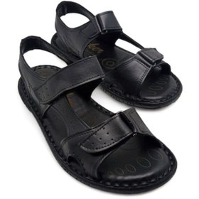 Resim MAGIC SHOES Hakiki Deri Ortopedik Erkek Sandalet 