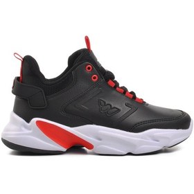Resim WALKWAY Slam Dunk Siyah Bağcıklı Unisex Basketbol Ayakkabısı 