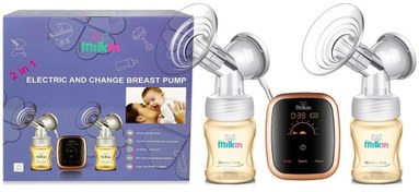 Resim Milk İn Ebp960 Çiftli Elektrikli Göğüs Pompası - Şarjlı Göğüs Pompası - Süt Pompası 