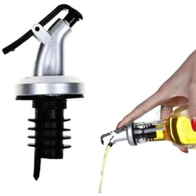 Resim Yenimiyeni 3'lü Kapaklı Şişe Ucu Servis Aparatı Yağdanlık Tıpa 