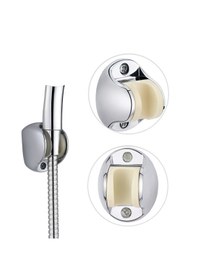 Resim Vidalı Ayarlanabilir Duş Başlığı Tutucu Suya Dayanıklı El Duşu 