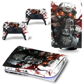 Resim cosy home gift Killzone Playstation 5 Standart Dijital Versiyon Sticker Kaplama Seti 