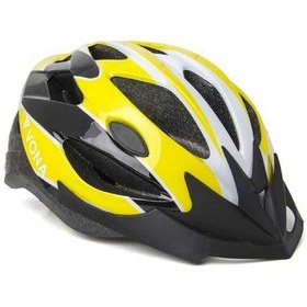 Resim Vona Kask Mtb Mv-23 Siyah/Beyaz/Sarı L 