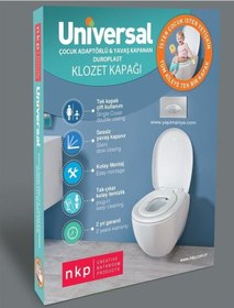Resim Nkp Üniversal Çocuk Adaptörlü Yavaş Kapanır Klozet Kapağı Diğer 
