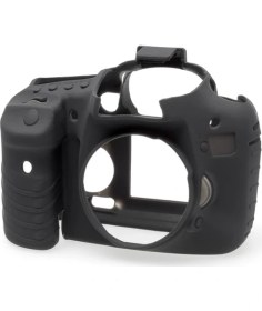 Resim EasyCover Canon 7D Silikon Kılıf ECC7DB Siyah Renk Dayanıklı Malzeme ile Darbe Önleyici 