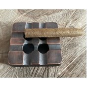 Resim Tura Antik Pirinç Küllük Puro Küllüğü Siğara Küllük 10*10cm 
