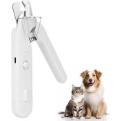 Resim Sanctuary Vault USB Şarjlı 2&#39 Si 1 Arada Evcil Hayvan Çivi Makası ve Öğütücü - Tüm Evcil Hayvanlar Için 40 Desibelden Az Sessiz Çivi Makası (Yurt Dışından) 