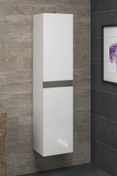 Resim Alfa Banyo Esen Mdf Beyaz 140 Cm Lüx Banyo Boy Dolabı**demonte Değil 