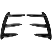 Resim Konesam Mercedes W176 A200/a250/a45 Amg Arka Tampon Kanardı, Plastik, Parlak Siyah, Kolay Montaj, 2 Adet 22x15cm 